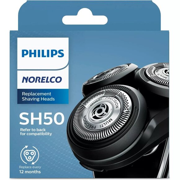 Philips Norelco Shaving Heads For Shaver Series 5000 & Aquatouch Shavers -NEW pk - Picture 1 of 6